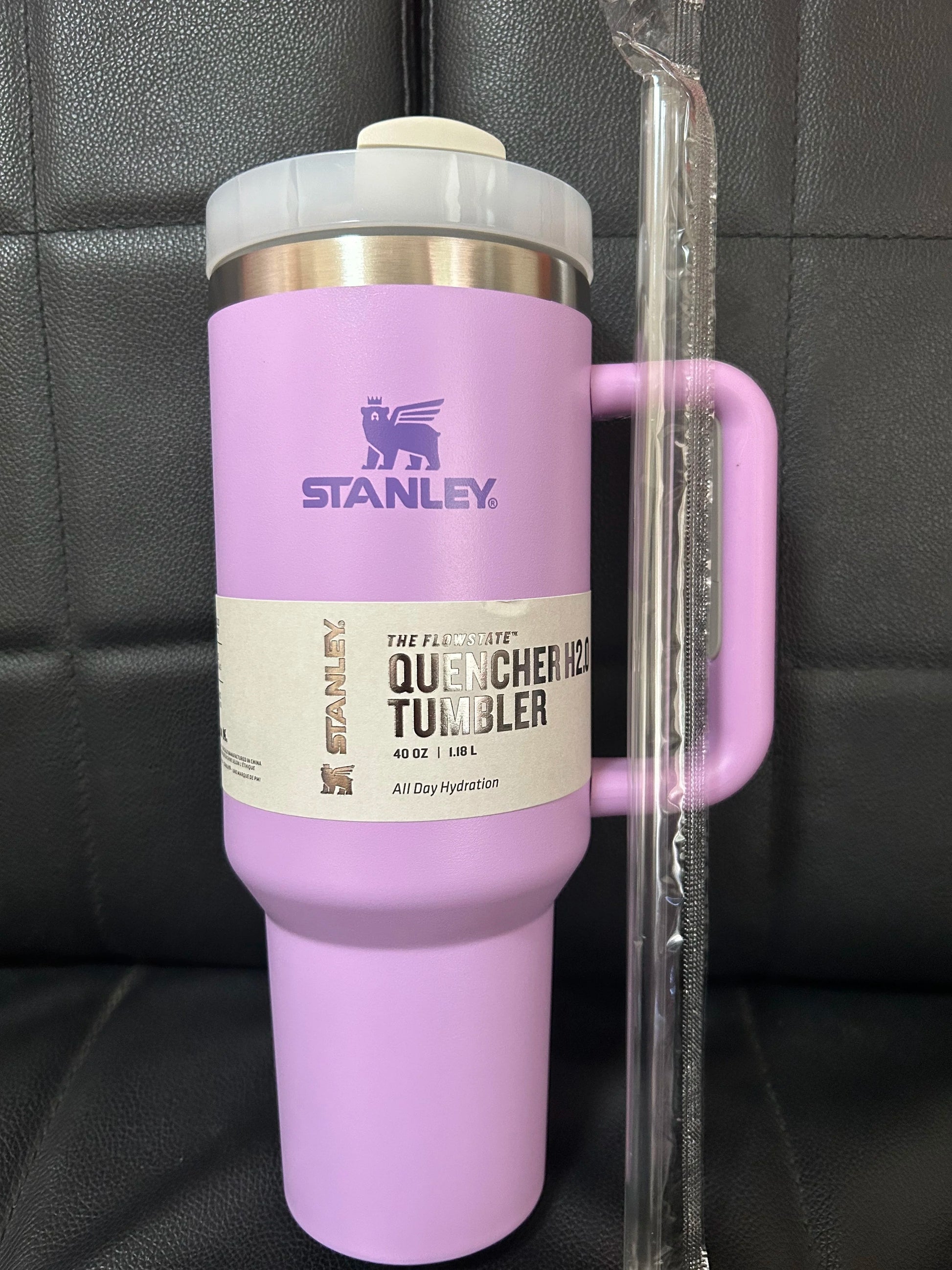 New Stanley Adventure Quencher Travel Tumbler Straw Cup 40 oz Pink